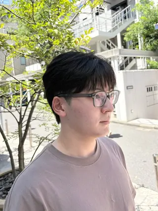 メンズ アイブロウ メンズパーマ特化 似合わせカット渡邊のヘアスタイル