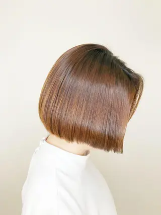 ショート カラー 赤み消しカラー /透明感カラー 上長のヘアスタイル