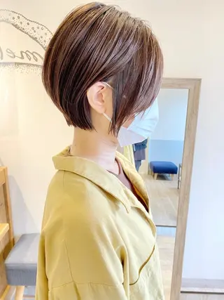 ショート カラー .iyu所属・吉祥寺小顔×ショート 🍋宮本大輔🍋のヘアスタイル
