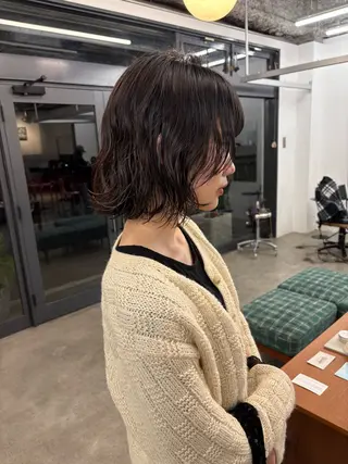 ミディアム パーマ 【お洒落パーマ】 Elme　肥塚康汰郎のヘアスタイル