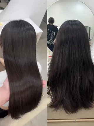 ロング 梅田髪質改善 縮毛矯正/星野綾哉のヘアスタイル