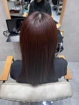 セミロング カラー 透明感寒色 カラー/さとゆな💛のヘアスタイル