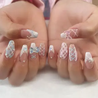 ネイル 💎🐰 saki. m 🐰💎のネイルデザイン