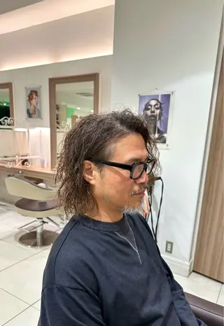 ロング パーマ メンズ Ash南町田グランベリーパーク店所属・Ash南町田店 ✂️ ユージのヘアスタイル