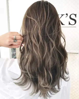 ロング カラー ヘアアレンジ BANK'S hair所属・💐ケラチン 髪質改善寺坂雄飛💐のヘアスタイル