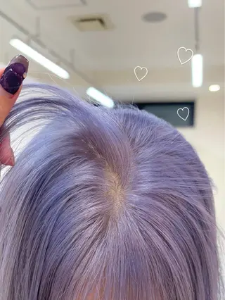 ミディアム カラー SAKURA 艶カラー/ヘアセットのヘアスタイル