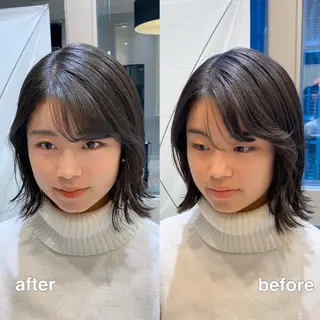 ヘアアレンジ 似合わせ艶髪カラー ❤️ハダユミのヘアスタイル