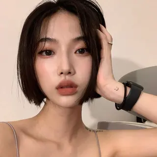 ショート nonoka オリーブ/グレージュのヘアスタイル