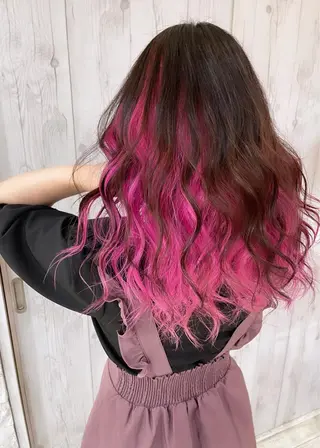 カラー 名古屋のピンク好き かずくん🦩のヘアスタイル