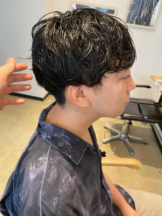 パーマ メンズ 暖色艶カラー♥️ nagi♥️のヘアスタイル