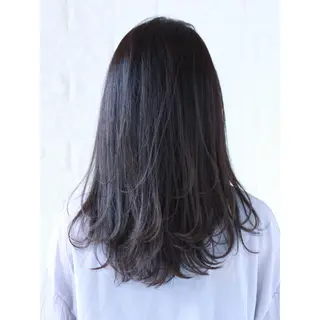 ミディアム カラー KIZU 髪質改善 オカルト怪談のヘアスタイル