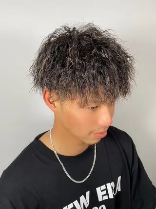 カラー パーマ メンズ Lafesta HAIR和歌山駅前店のヘアスタイル