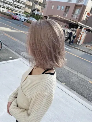ミディアム パーマ ヘアアレンジ メンズ キッズ ネイル マツエク・マツパ アイブロウ カラー特化サロン梅田 Eir茶屋町/山下のヘアスタイル