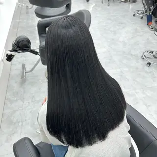 ロング カラー ダブルカラー 韓国ヘアKYONのヘアスタイル