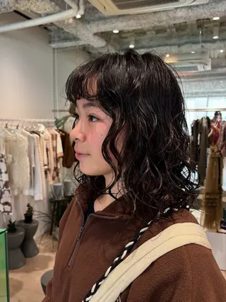 ミディアム パーマ ANY/須田 麻人/パーマスタイルのヘアスタイル