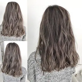 ロング カラー 山本　尚輝 🐶ハイライト🐶のヘアスタイル