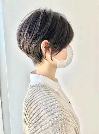 ショート カラー ⭐️小顔ショート⭐️ 大鷲拓海のヘアスタイル