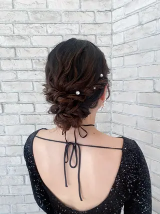 ヘアアレンジ 💙mai🫧 縮毛矯正・ハイライトのヘアスタイル