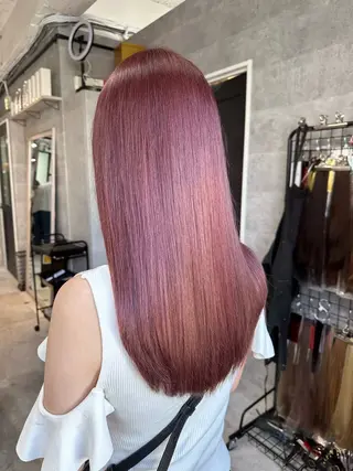 ロング カラー 川浪 ほほみのヘアスタイル