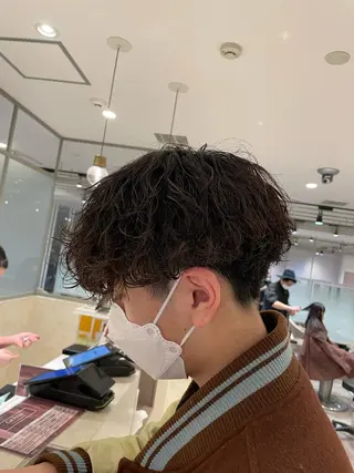 ショート パーマ メンズ EARTHセンター南店所属・宮澤 理久のヘアスタイル