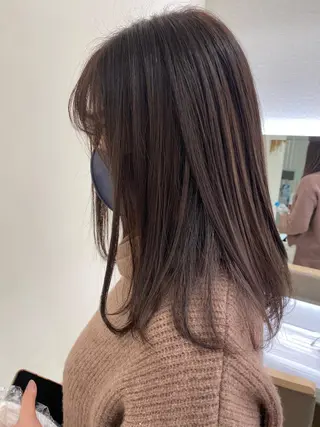 セミロング カラー ヘアアレンジ マツエク・マツパ 💎耳ツボジュエリー ×銀座美容室💎のヘアスタイル