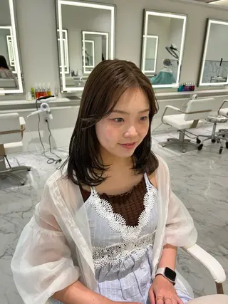 ミディアム ParveMix /石田 佳澄🩶のヘアスタイル