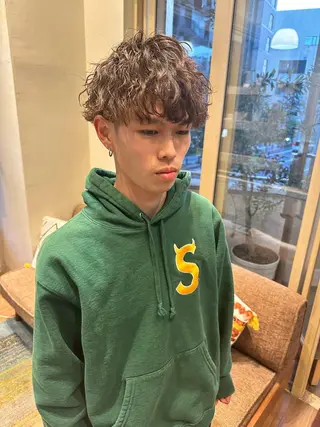 パーマ メンズ ハマベ イクト FLORENのヘアスタイル