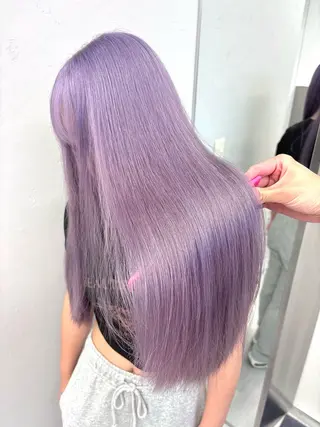 ロング カラー ukyo/透明感 カラー/ハイライトのヘアスタイル