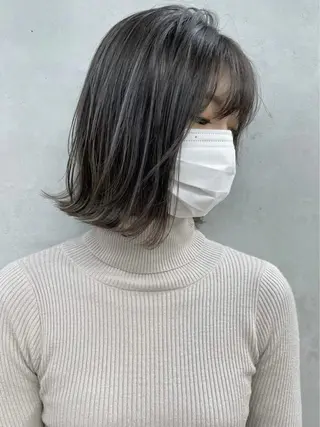 カラー Rico / bob/グレージュのヘアスタイル