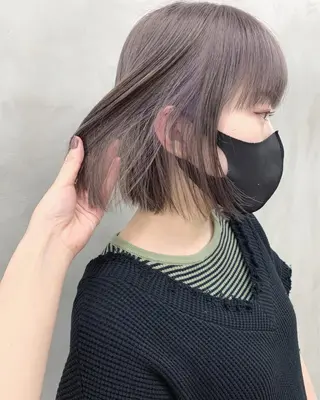 ミディアム カラー ブームボックス所属・🐝ハイトーンカラー hachi🐝のヘアスタイル