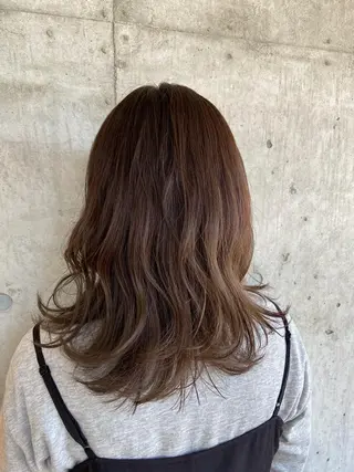 ミディアム カラー 💘透明感カラー💘 沖本 将宏のヘアスタイル