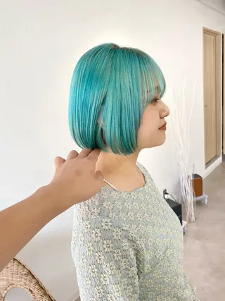 ショート カラー 当日予約🆗ショート /ハイライト/松本のヘアスタイル