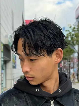 ショート パーマ メンズ 金山駅前メンズパーマ 特化 COUNTERのヘアスタイル