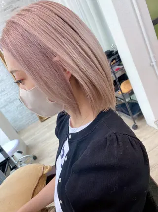 ミディアム 髪質改善カラー特化 ルイス奈良のヘアスタイル