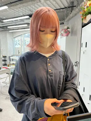 ミディアム カラー ハイトーン/レイヤー 💜Akaneのヘアスタイル