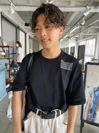 ショート パーマ steed tokyo所属・KOOKI スティードトーキョーのヘアスタイル