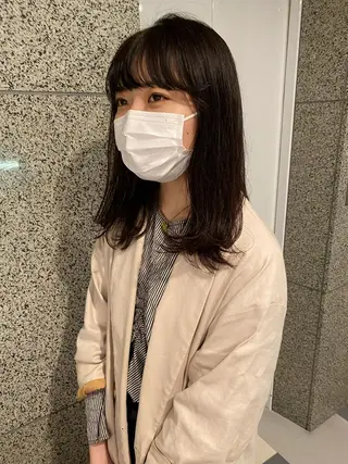 セミロング パーマ Pros所属・nana/レイヤー /酸性ストレートのヘアスタイル