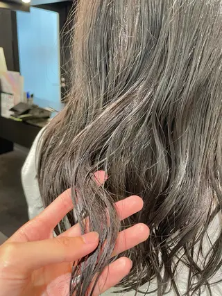 セミロング カラー ダブルカラー🦖 /髪質改善⚡️しおりのヘアスタイル