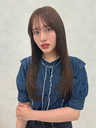 ロング 顔周り🇰🇷韓国 レイヤー/いづみ💞のヘアスタイル