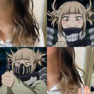 ミディアム カラー パーマ ヘアアレンジ 年間1500人担当 代表 南一路のヘアスタイル