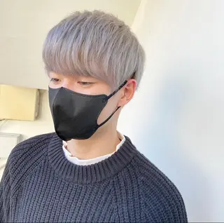 ショート カラー メンズ ハイトーンカラー 🦋yuri🦋のヘアスタイル