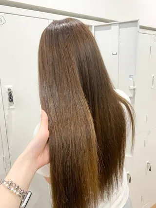 ロング カラー ヘアアレンジ キヨミ 韓国レイヤーカットのヘアスタイル