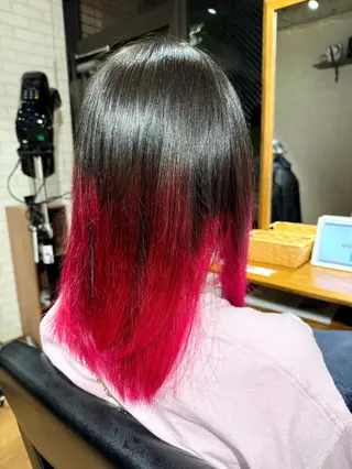 セミロング カラー ✨ハイトーン カラー福岡拓也✨のヘアスタイル