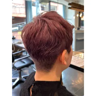 ショート カラー Mplus  二子玉川所属・◎かしま◎暖色ｶﾗｰ /ﾒﾝｽﾞﾊﾟｰﾏのヘアスタイル