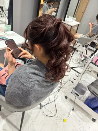 ロング ヘアセット miyuのヘアスタイル