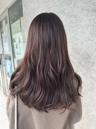 セミロング カラー 椎葉 祐也のヘアスタイル