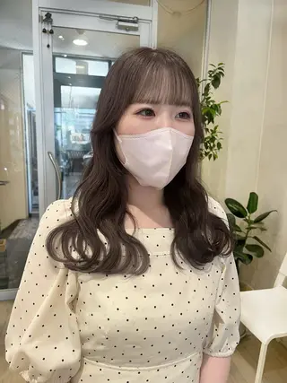 セミロング カラー nakahara madokaのヘアスタイル