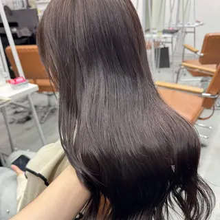 ロング カラー ヘアアレンジ ブリーチなしカラー /ベージュ/安形翔のヘアスタイル