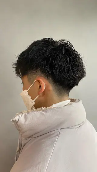 ショート パーマ メンズ 🪐SOURCE 塚口　シマブクロ🪐のヘアスタイル