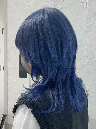 ミディアム カラー ウルフ🐺/ボブ ハイトーン🌈/増田のヘアスタイル